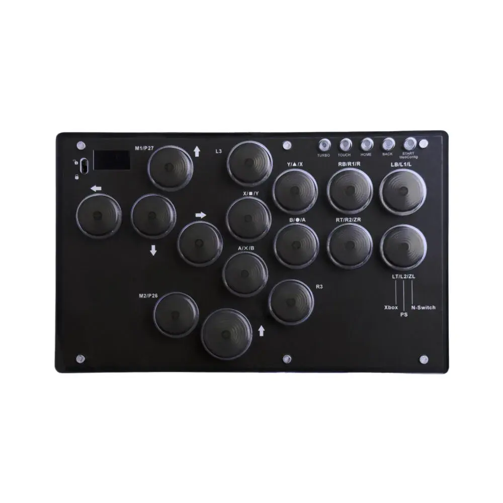 ゲーム用レバーレスアーケードコントローラー ブラック ALG-GMLACBK