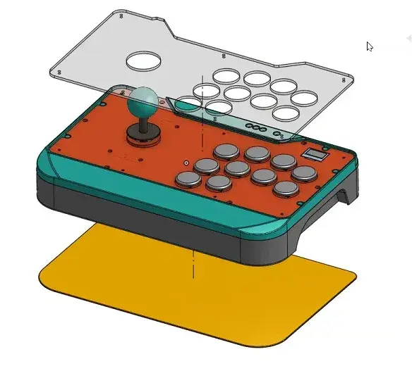 Junkfood Custom Arcades Slider Stick Sanwa Joystick Edition