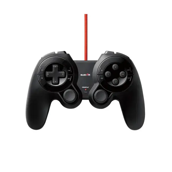 ELECOM マクロ機能搭載DUX MMO有線ゲームパッド JC-DUX60BK