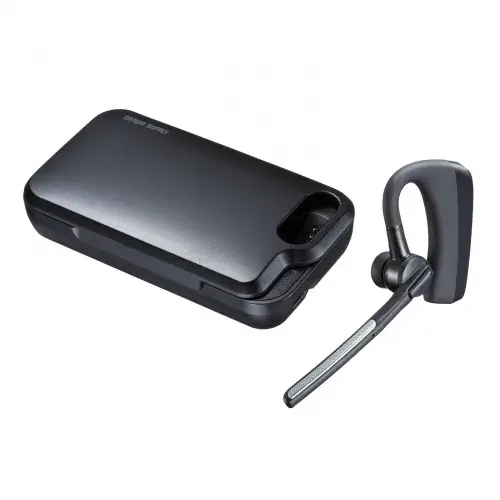 サンワサプライ Bluetoothヘッドセット（充電ケース付き・デュアルマイクノイズキャンセル） MM-BTMH74BK