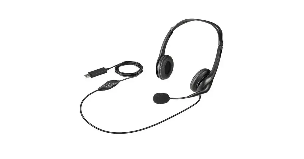 BUFFALO 両耳ヘッドバンド式ヘッドセット 半密閉タイプ USB接続 BSHSHUS310シリーズ
