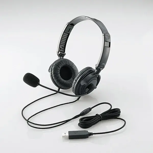 ELECOM USBヘッドセット(両耳オーバーヘッド) HP20U