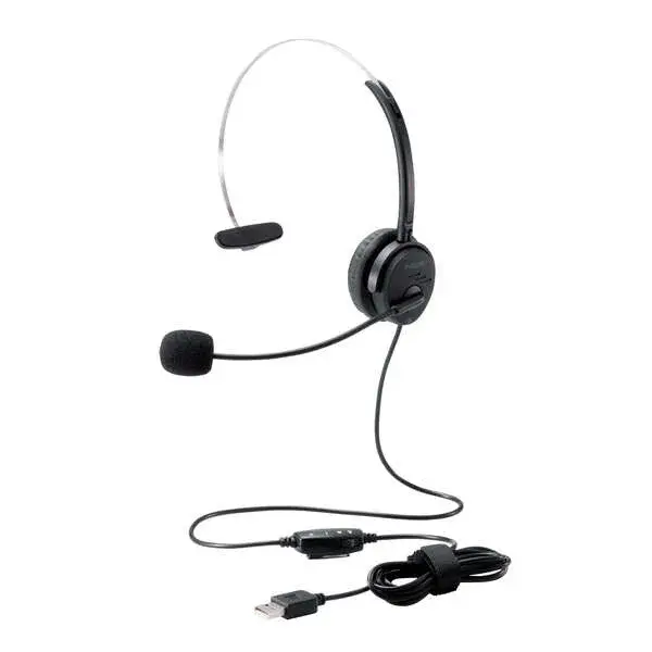 ELECOM 片耳オーバーヘッドタイプUSBヘッドセット HP29U