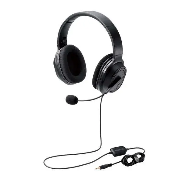 ELECOM 両耳オーバーヘッドタイプヘッドセット HP30T