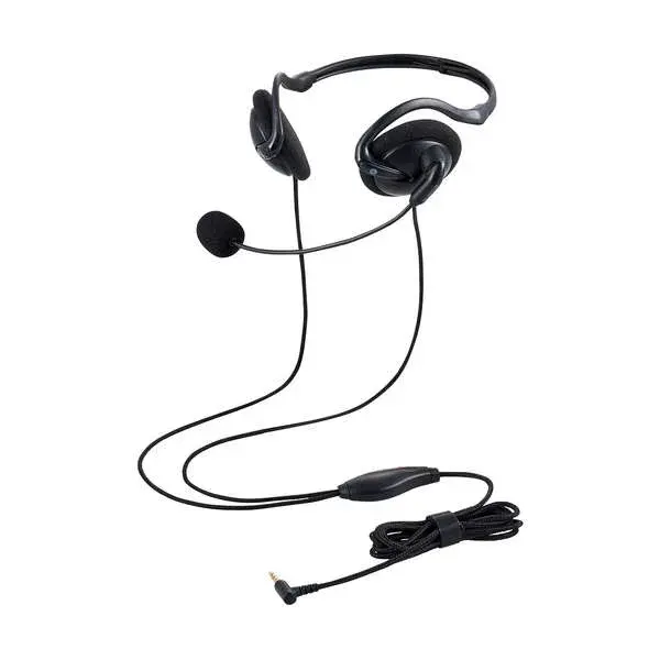 ELECOM 折りたたみ式ネックバンドタイプヘッドセット 4極3.5mm NB06T