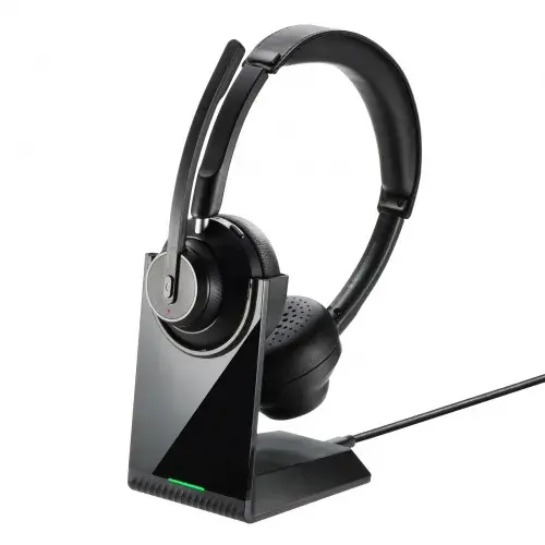 サンワサプライ Bluetoothヘッドセット（デュアルマイク・充電クレードル付き） MM-BTSH70BK