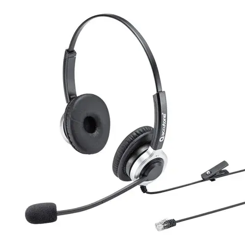 サンワサプライ 電話用ヘッドセット（両耳タイプ） MM-HSRJ01