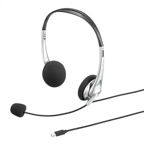 サンワサプライ USB Type-Cヘッドセット MM-HSTC03SV