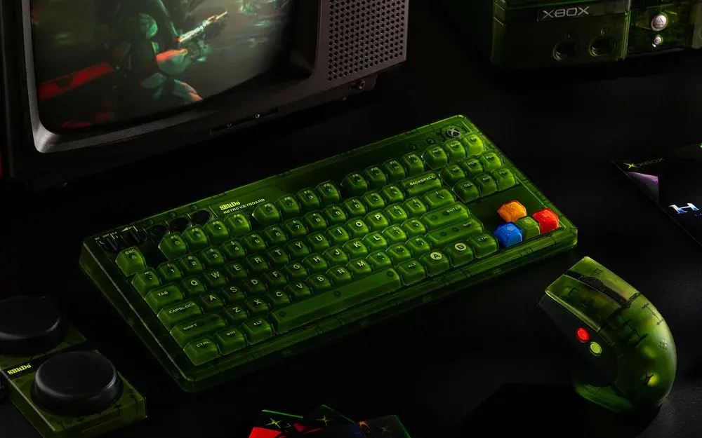 8BitDo Retro 87 Mechanical Keyboard - Xbox Edition
