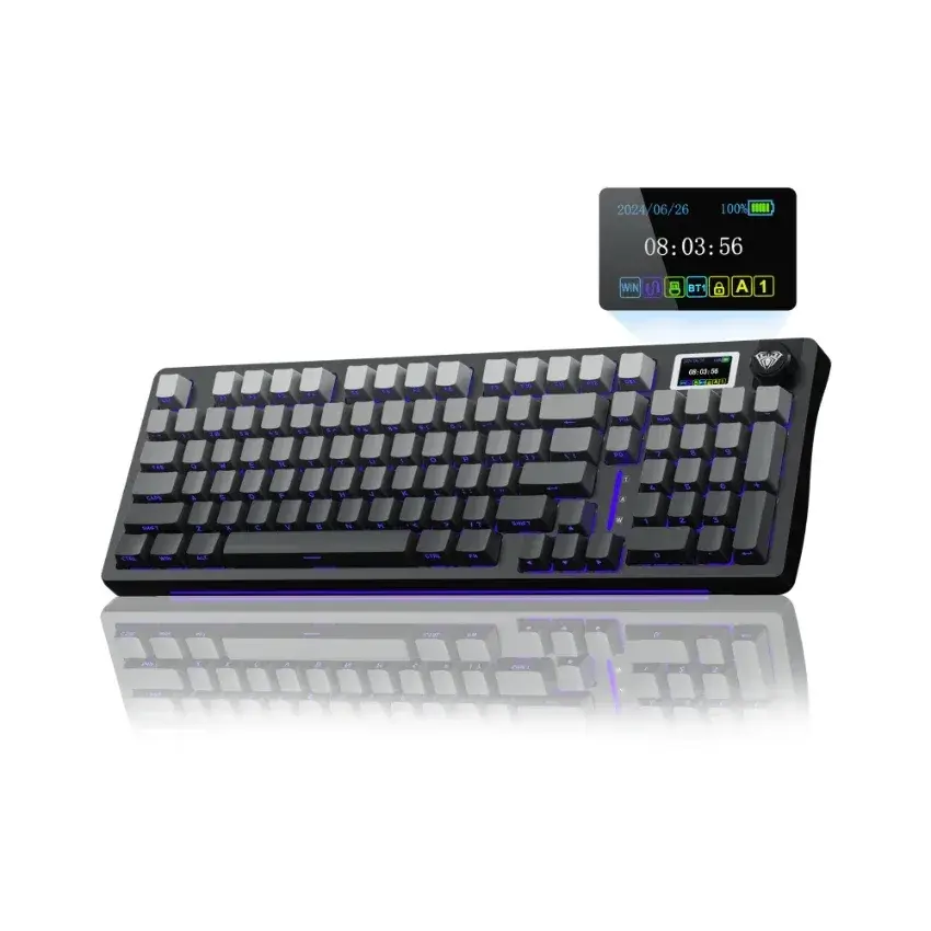 S98 Pro Mechanical Keyboard with Knob & LCD Screen