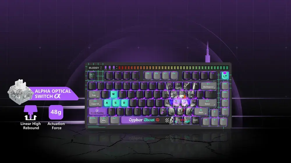 AT75 ALPHA OPTICAL SWITCH KEYBOARD