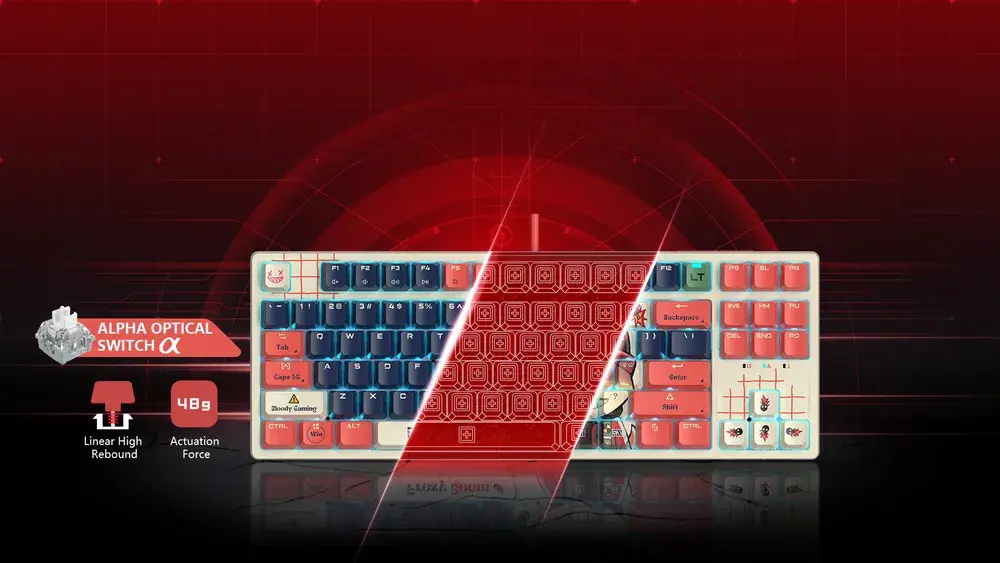 AT87 ALPHA OPTICAL SWITCH KEYBOARD