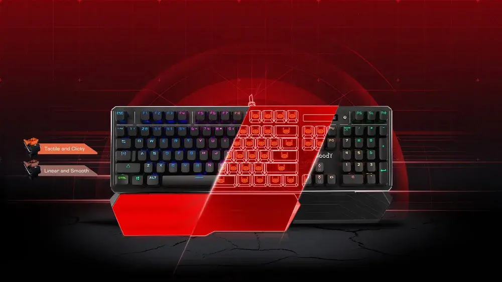 B975 Light Strike RGB Animation Gaming Keyboard