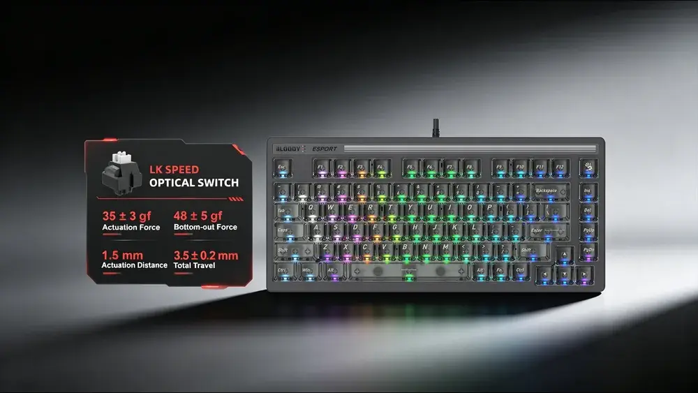 LK72R LK OPTICAL MECHANICAL SWITCH KEYBOARD
