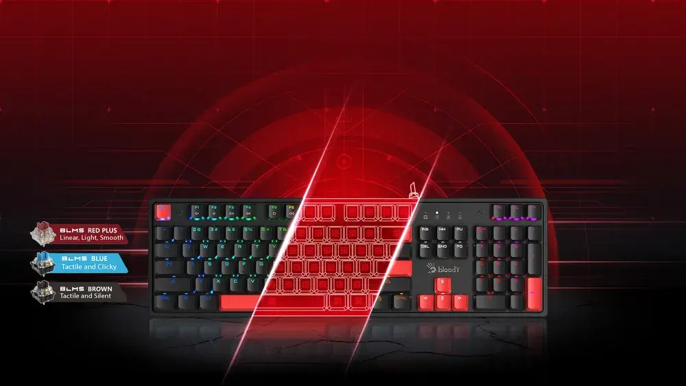 S520N Bloody Mechanical Switch RGB Gaming Keyboard