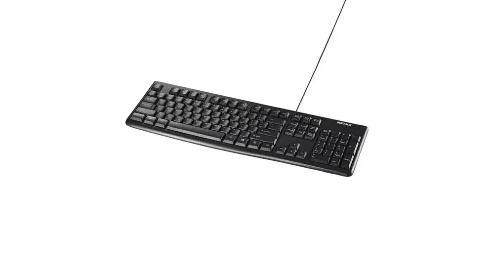 USB接続 有線スタンダードキーボード 英語配列 BSKBU100EN
