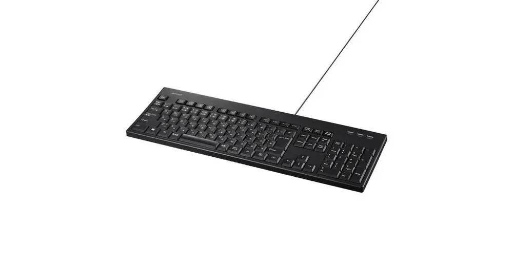USB接続 有線キーボード 丸洗い対応 抗菌仕様モデル BSKBU520