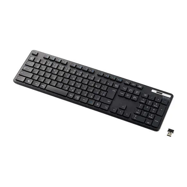 ELECOM 抗菌 無線薄型フルキーボード TK-FDM110