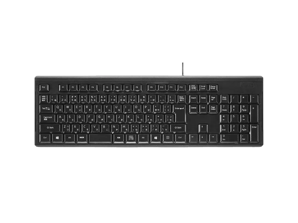 グリーンハウス 有線式キーボード GH-KBDMTA-BK