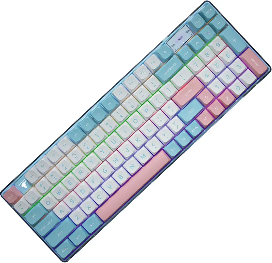 KL139C 97-Key Transparent Mechanical Keyboard