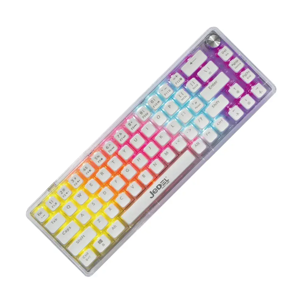 KL150 68-Key Wired Transparent Mechanical Keyboard