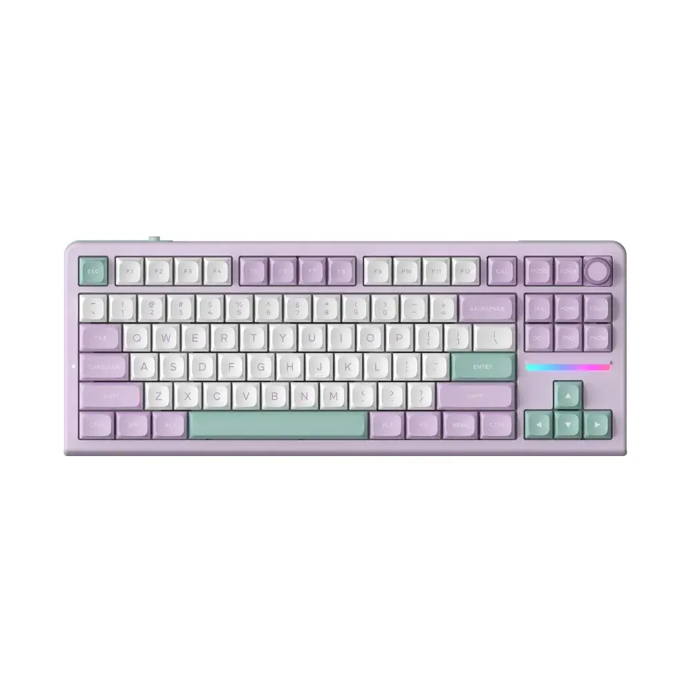Kzzi Z87 Tri-mode TKL Mechanical Keyboard with Hot Swappable Volume Knob