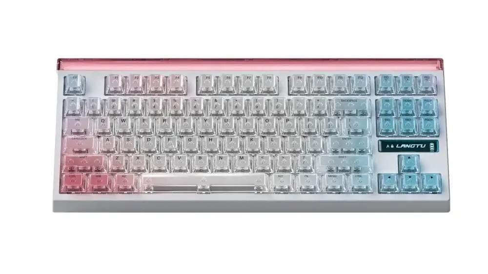 LANGTU T87 Hot-Swappable RGB Compact Mechanical Keyboard, 1ms Latency, Gasket Mount