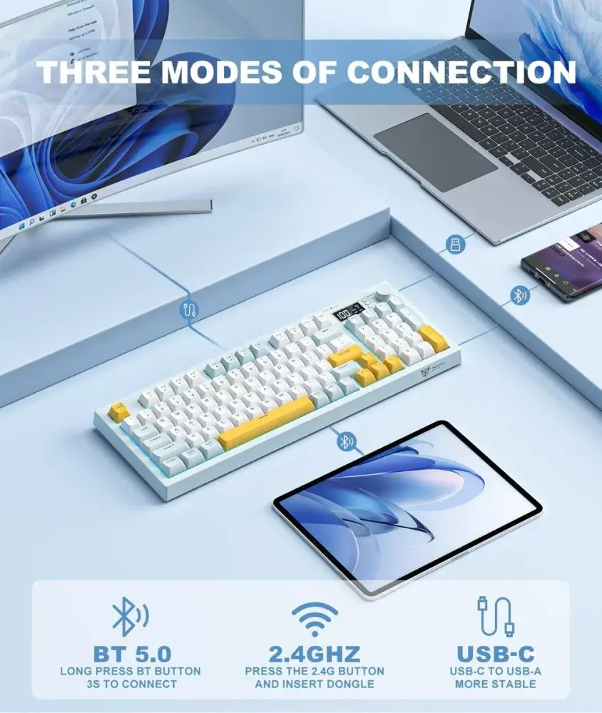 ONIKUMA G80 94-Key Wireless Keyboard
