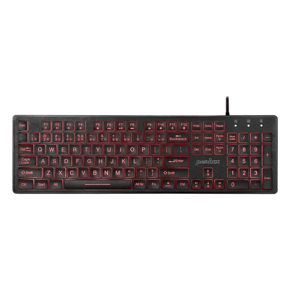 Perixx PERIBOARD-317RGB 有線バックライトUSBキーボード PB-317RGBUS