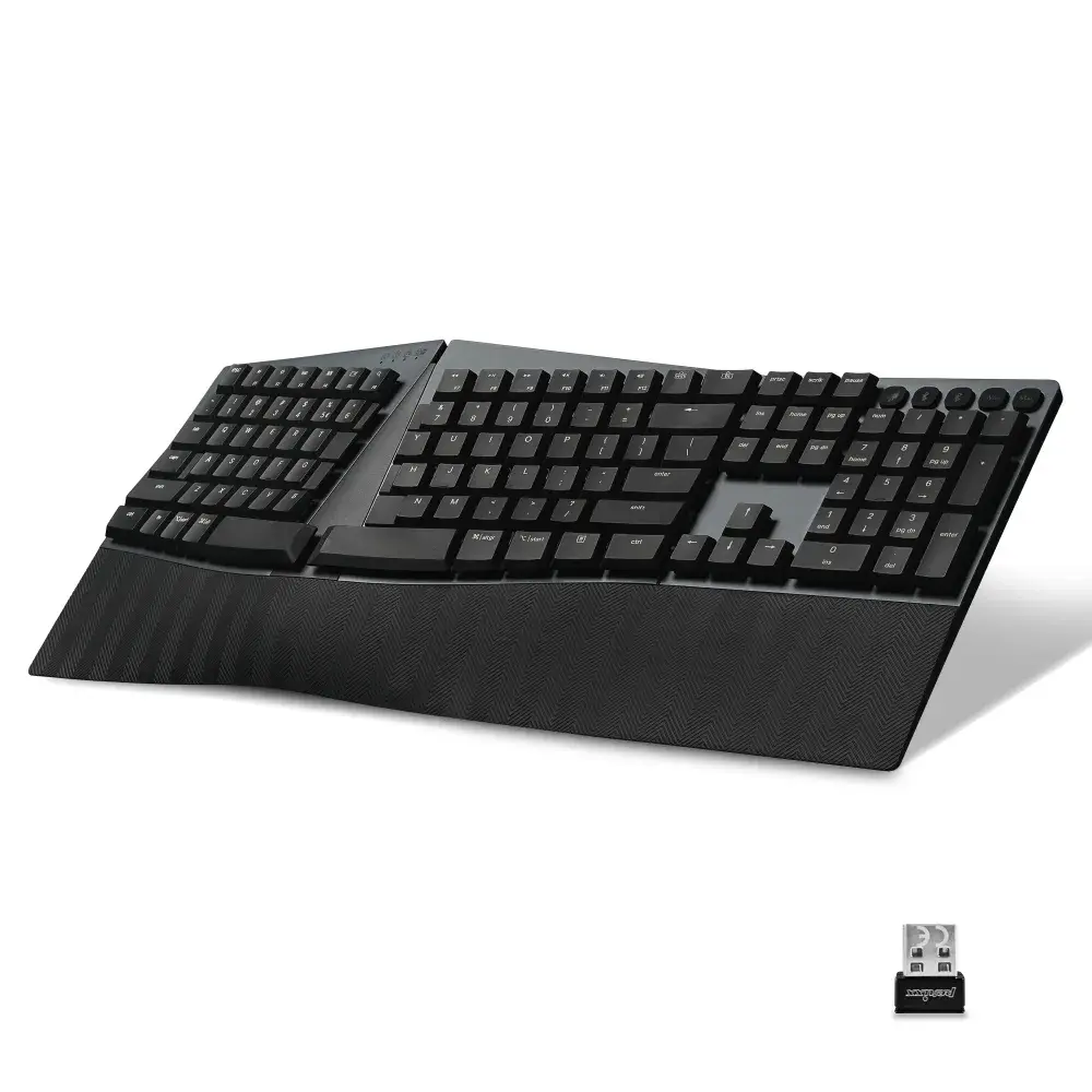 Perixx PERIBOARD-735 ワイヤレス人間工学設計メカニカルキーボード PB-735