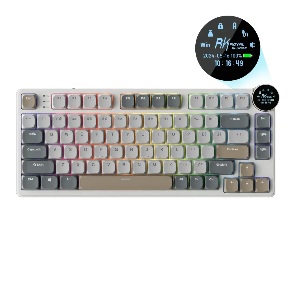 RK ROYAL KLUDGE N80 Low-Profile Mechanical Keyboard
