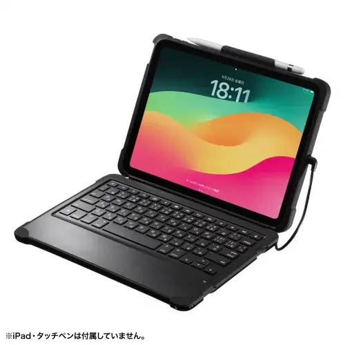 サンワサプライ iPadケース一体型キーボード(英語配列・Type-C接続) SKB-IP6BK