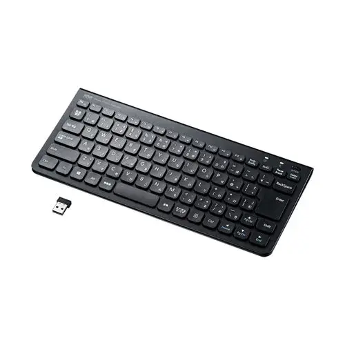 サンワサプライ ワイヤレススリムキーボード(テンキーなし) SKB-WL32BK