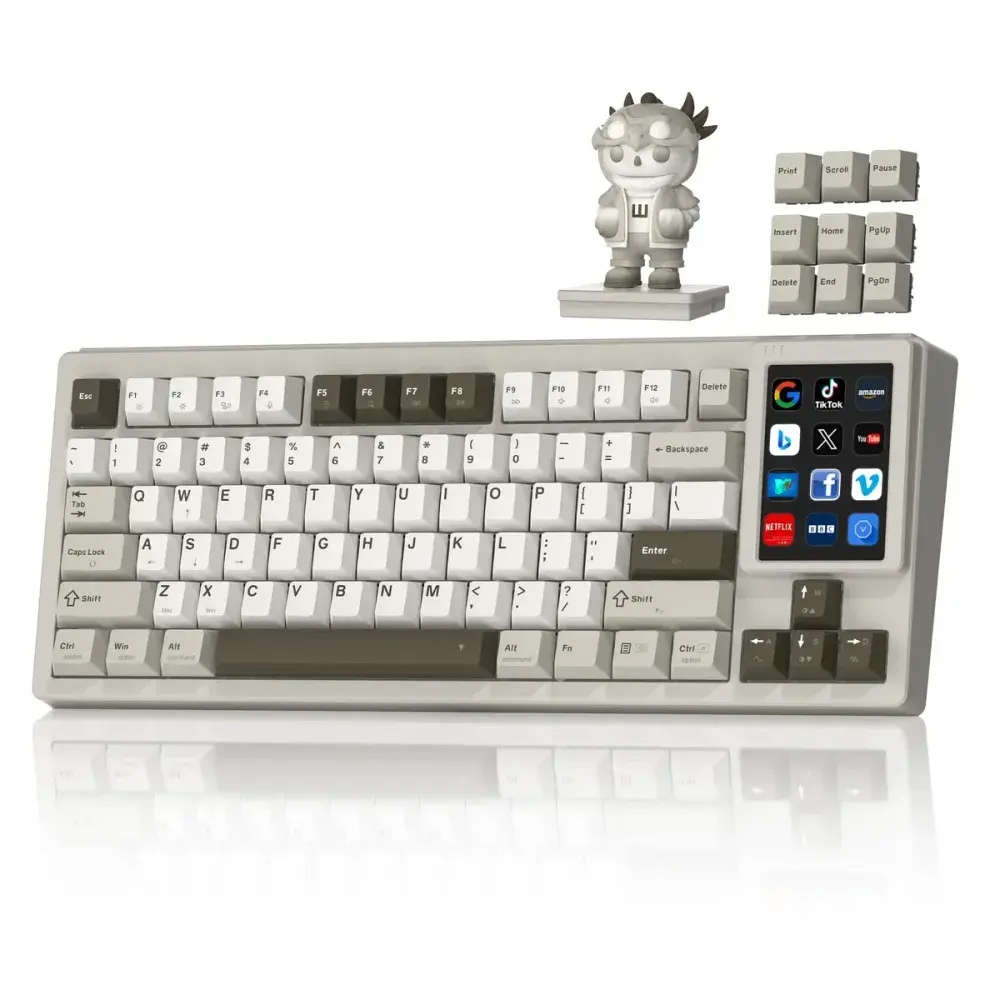 Womier DUO87 Mechanical Keyboard with Smart Display