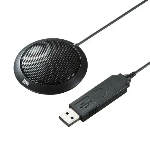 サンワサプライ USBマイクロホン(フラット型) MM-MCU06BKN