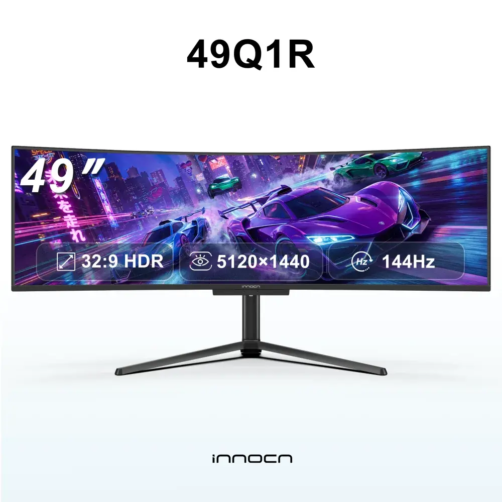 INNOCN 49インチ 5K DQHD 144Hz QD-OLED 曲面ウルトラワイドゲーミングモニター 49Q1R