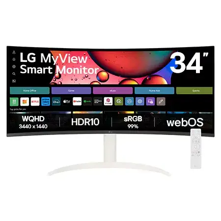 MyView Smart Monitor 34SR65QC-W（曲面型 webOS）