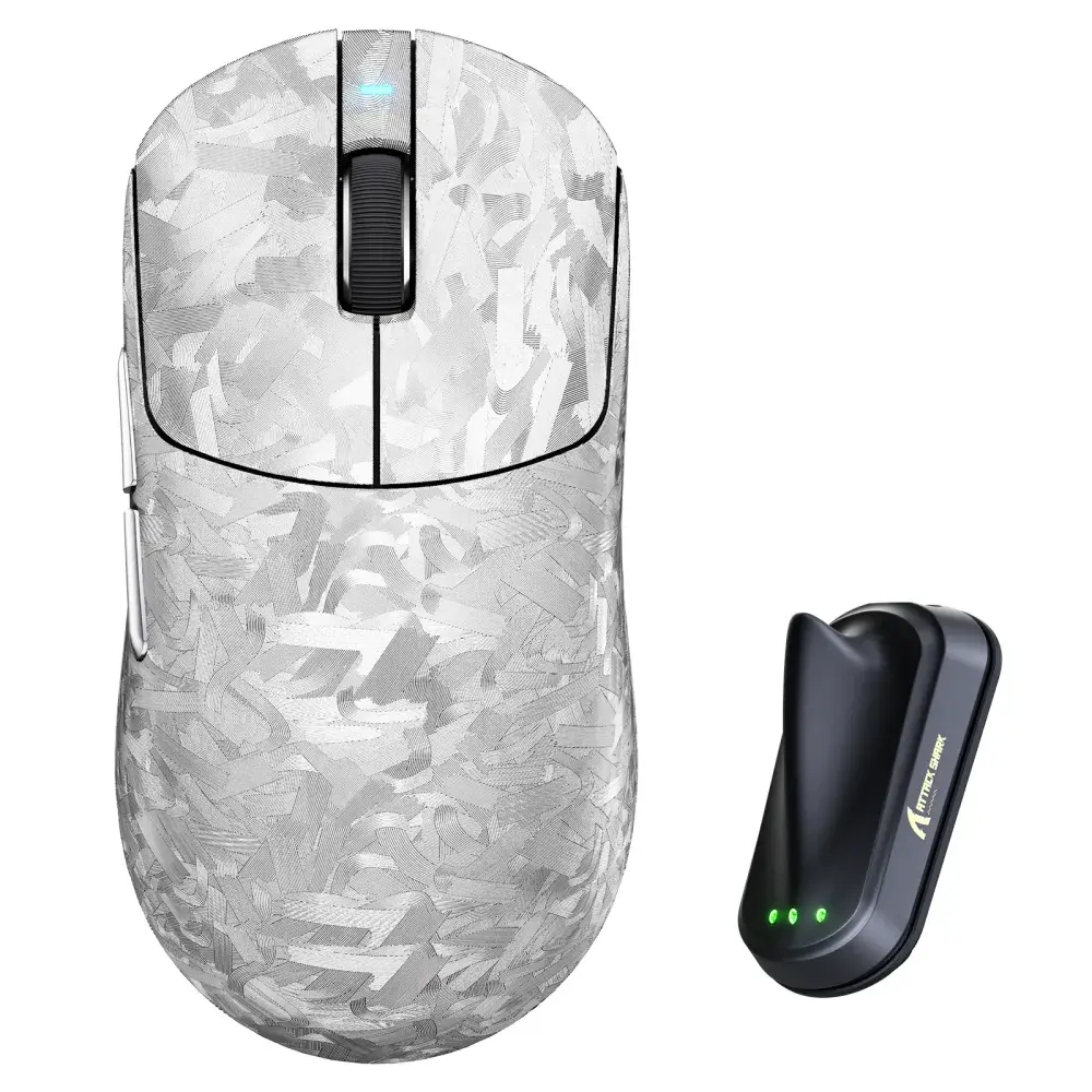 Attack Shark RS3 ULTRA カーボンファイバー ワイヤレス PAW3955MAX ゲーミングマウス
