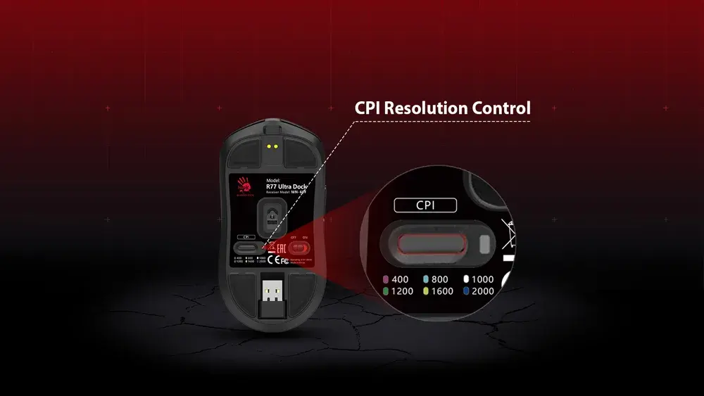 R77 Ultra Dock DUAL MODE WIRELESS GAMING MOUSE