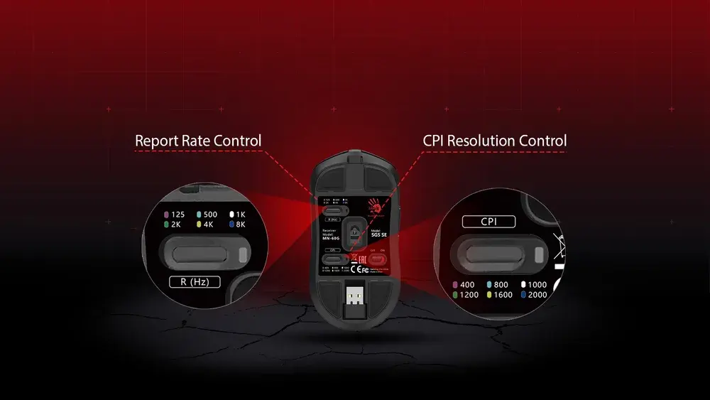 SG5 SE S-Tour Grip No.5 8K RF Gaming Mouse