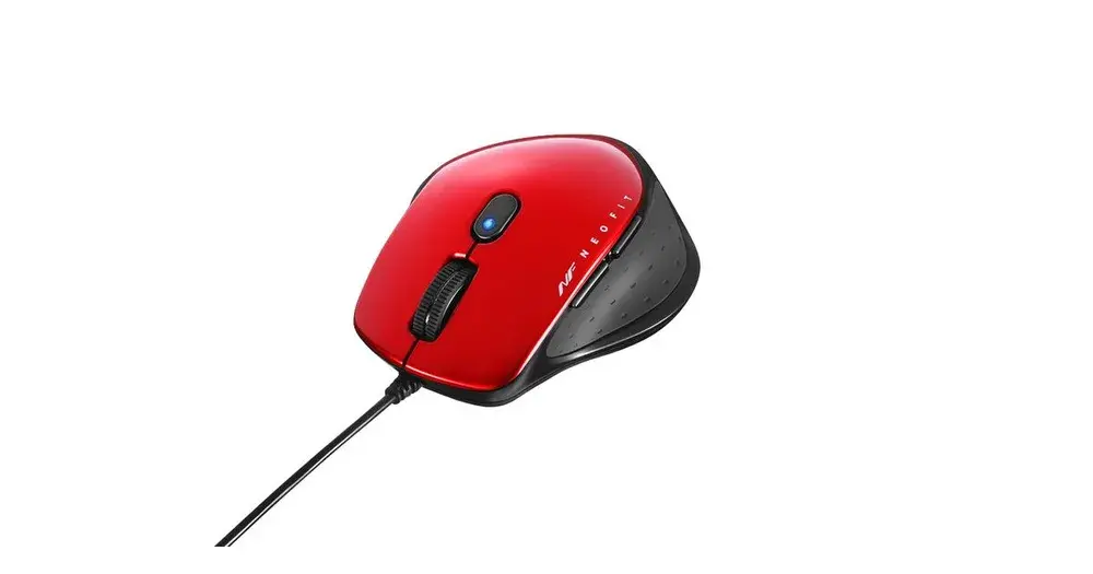NEO FITマウス 有線 BlueLED光学式 静音 5ボタン Sサイズ BSMBU510S