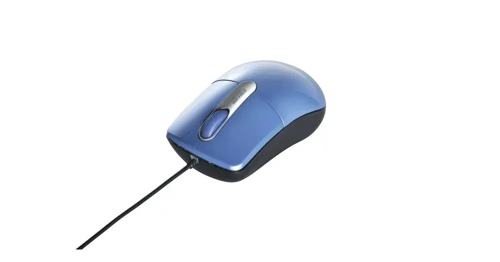 有線光学式マウス 静音 3ボタン Mサイズ BSMOU27SM
