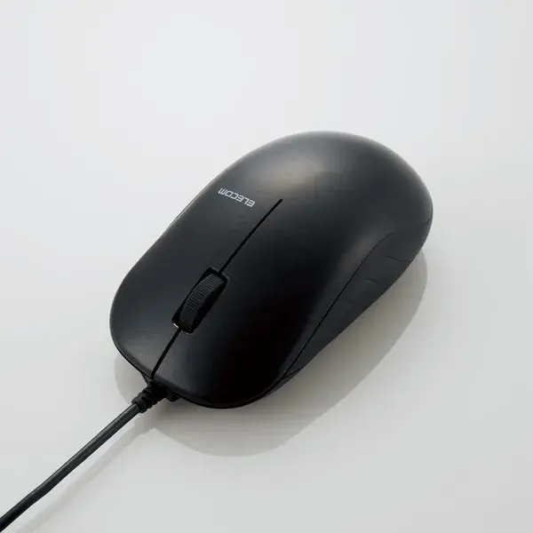 ELECOM 有線3ボタンBlueLEDマウス M-K7UB/RS