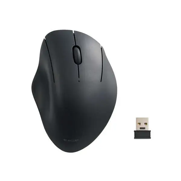 ELECOM 無線抗菌静音マウス"SHELLPHA"（3ボタン） M-SH10DBSK