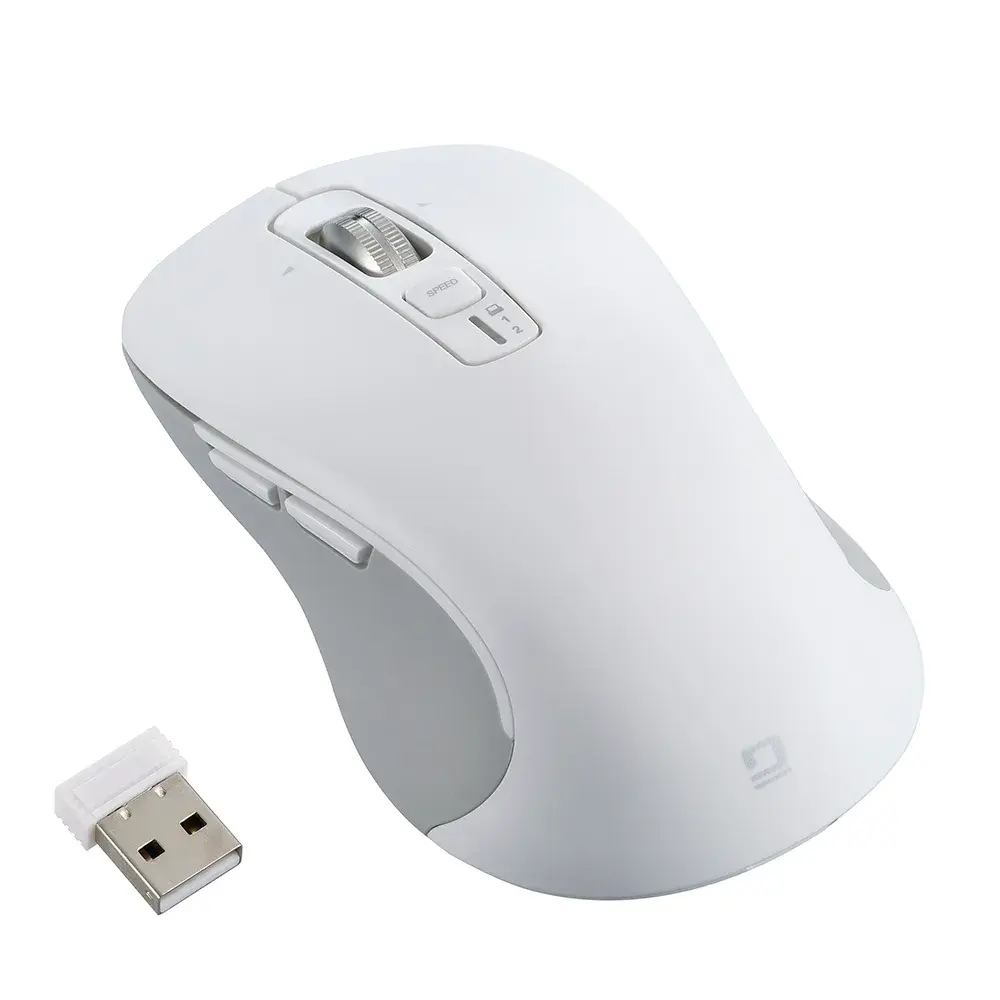 ナカバヤシ Digio2 感動ホイールマウス Bluetooth・USB無線(デュアル)静音5ボタンBlueLEDマウス Lサイズ MUS-DKF243