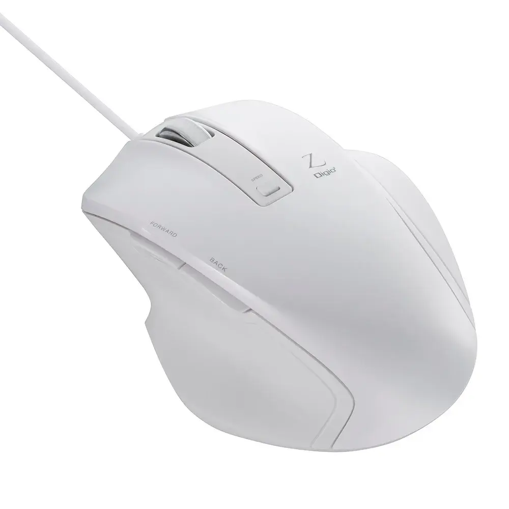ナカバヤシ Digio2 有線5ボタンBlueLEDマウス MUS-UKF130