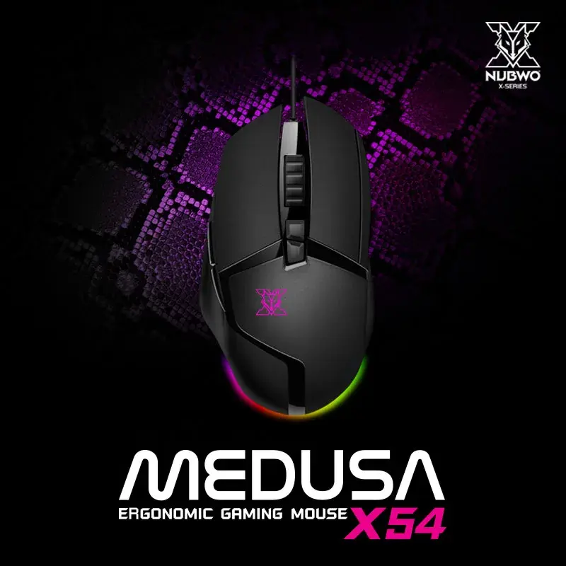 Nubwo X54 MEDUSA Wired Gaming Mouse
