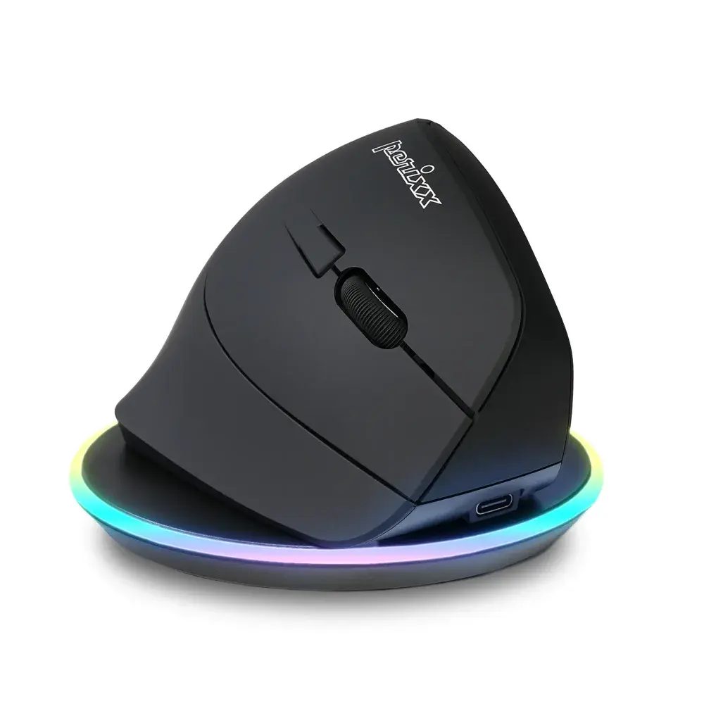 Perixx PERIMICE-715RX ワイヤレス充電式縦型マウス PM-715IIRX