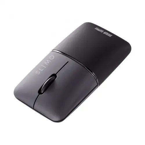サンワサプライ 静音BluetoothブルーLEDマウス SLIMO（充電式） MA-BBS310