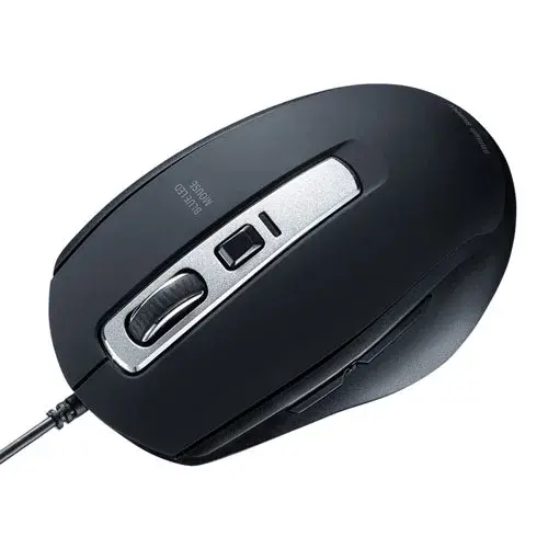 サンワサプライ 静音有線ブルーLEDマウス(5ボタン) MA-BL163
